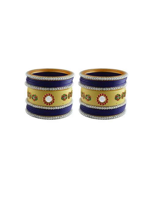 stone studded acrylic bangles - 18788214 - Very Small Image - 1