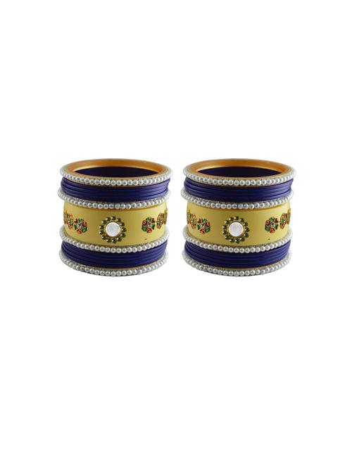 stone studded acrylic bangles - 18788215 - Very Small Image - 1