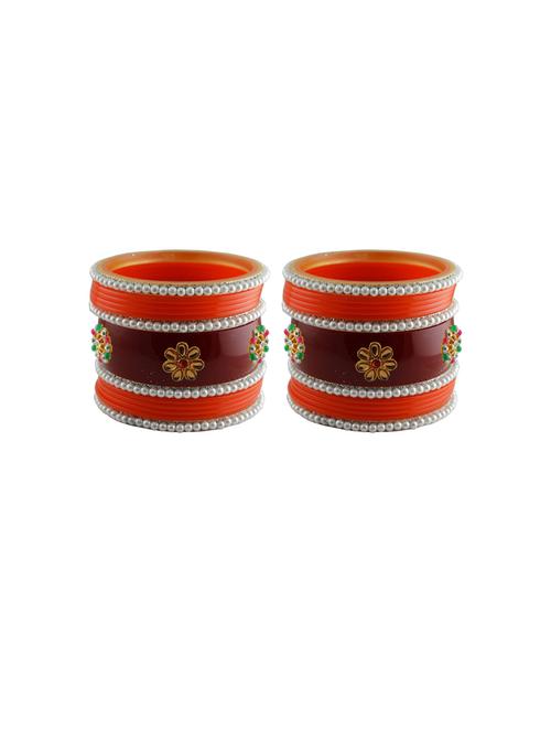 stone studded acrylic bangles - 18788233 - Very Small Image - 1