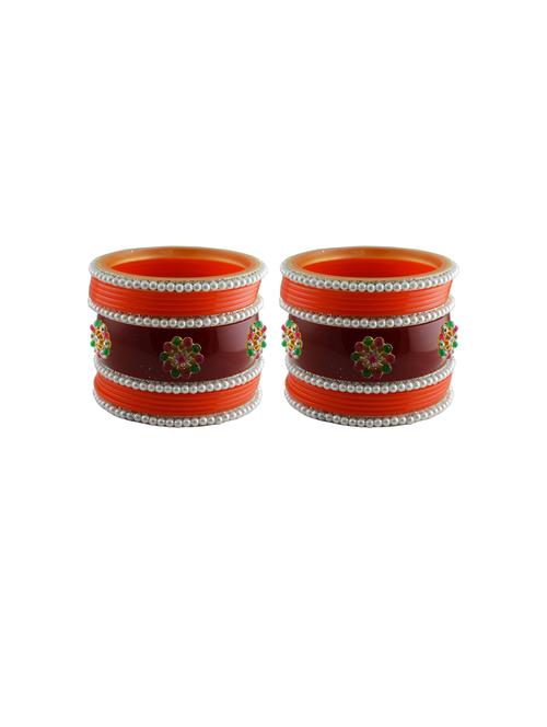 stone studded acrylic bangles - 18788242 - Very Small Image - 1