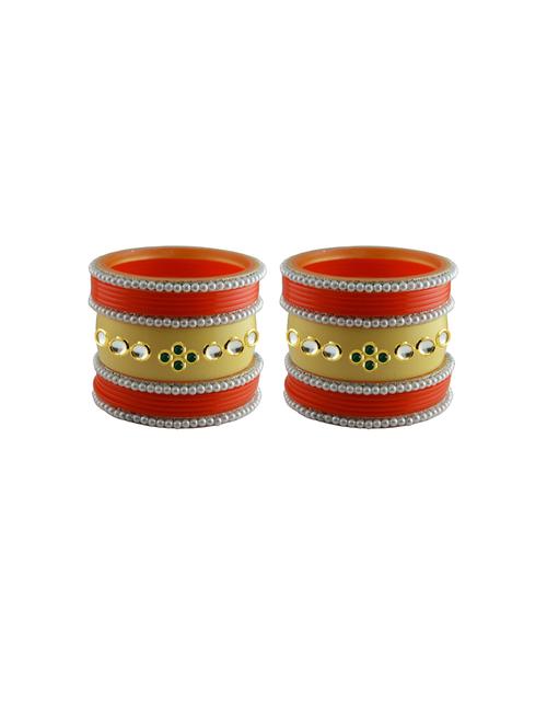 stone studded acrylic bangles - 18788258 - Very Small Image - 1