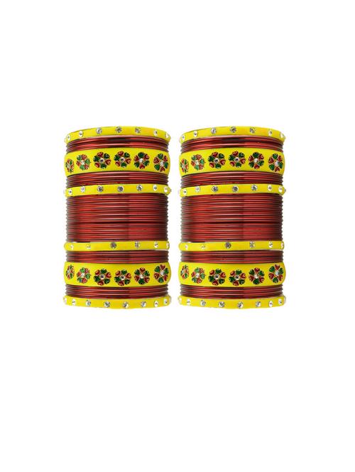 stone studded brass bangles - 18788292 - Very Small Image - 1