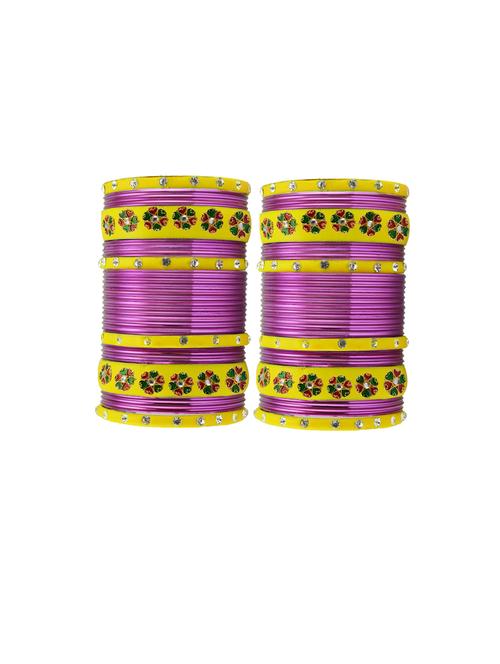 stone studded brass bangles - 18788296 - Very Small Image - 1