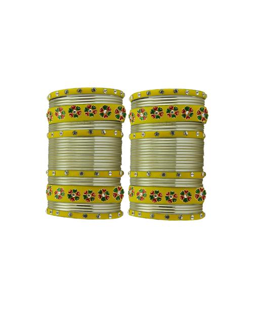 stone studded brass bangles - 18788313 - Very Small Image - 1