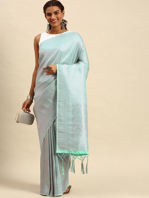 women's banarasi saree - 18790142 - Very Small Image - 1
