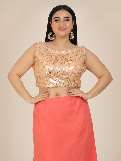 pink art silk solid blouse - 18790803 - Very Small Image - 1