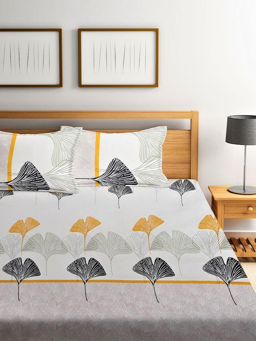 printed bedsheet with pillow cover - 18791063 - Very Small Image - 1