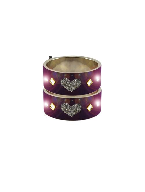 stone studded brass bangles - 18791448 - Very Small Image - 1