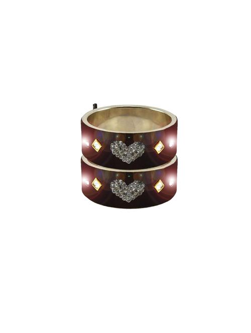 stone studded brass bangles - 18791451 - Very Small Image - 1