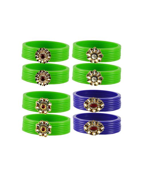 acrylic stone stud acrylic bangle set - 18791605 - Very Small Image - 1