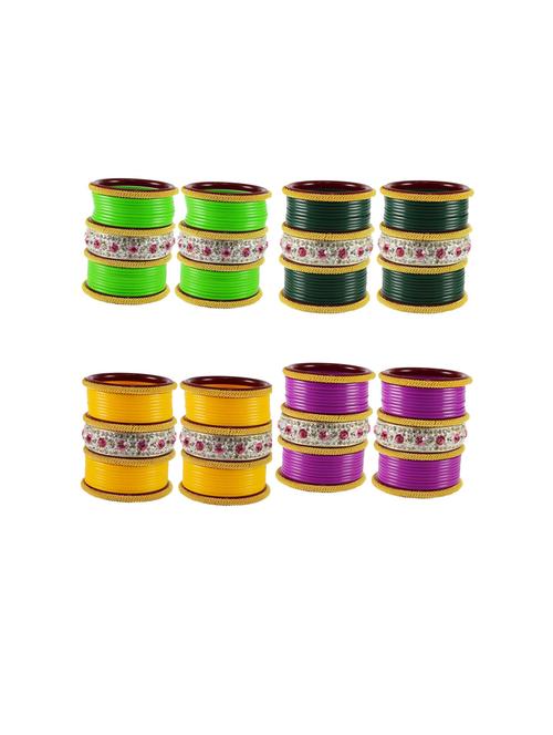 multi colored acrylic stone bangle set - 18791615 - Very Small Image - 1