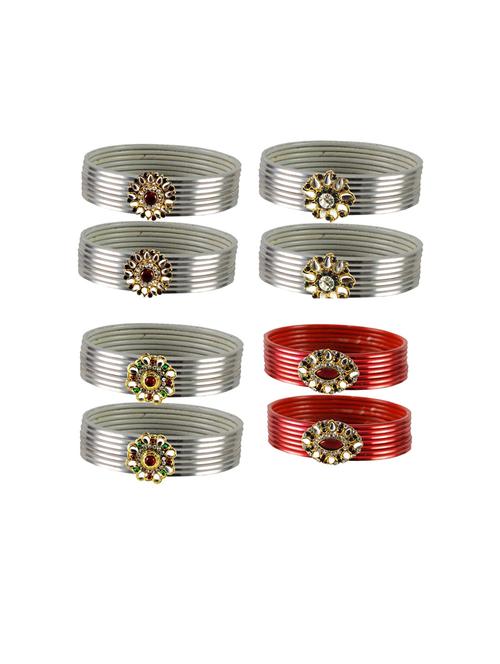 stone studded bangle set - 18791635 - Very Small Image - 1