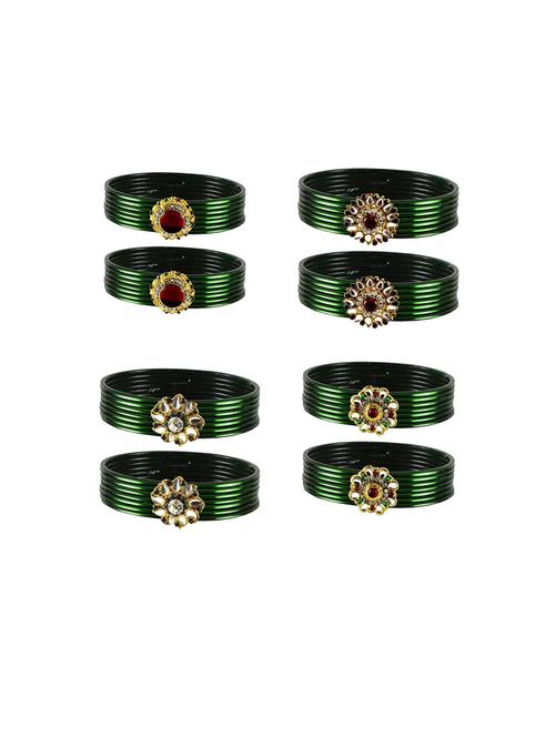 stone studded bangle set - 18791645 - Very Small Image - 1