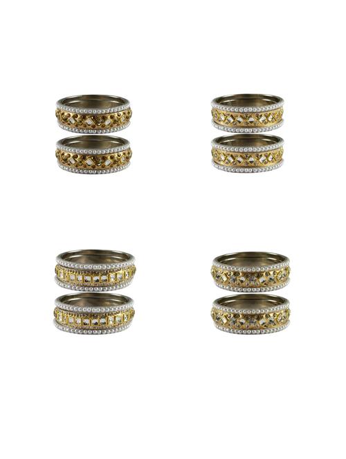 gold stone stud bangle - 18792273 - Very Small Image - 1