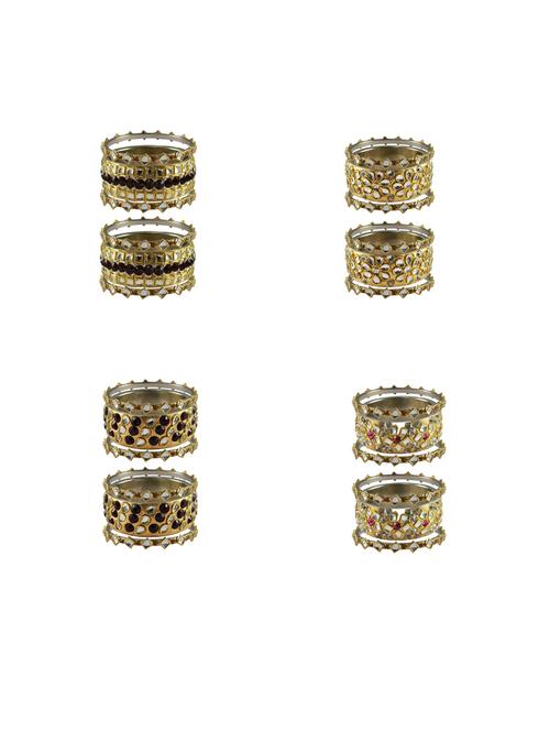 gold stone stud bangle - 18792279 - Very Small Image - 1