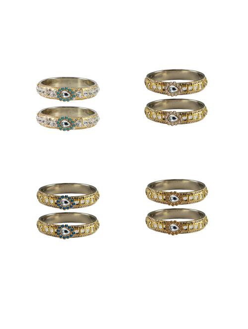 gold stone stud bangle - 18792284 - Very Small Image - 1