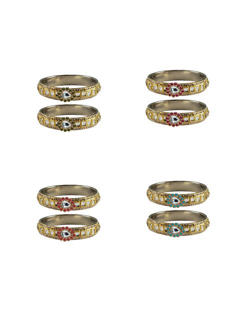 gold stone stud bangle - 18792289 - Very Small Image - 1