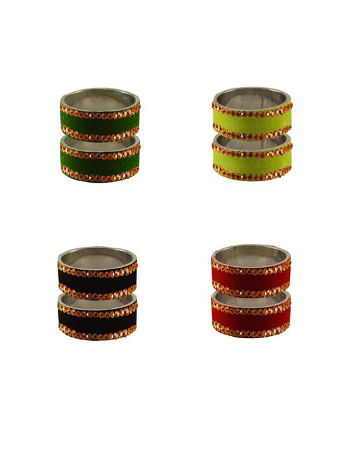 multi coloured stone stud brass bangle - 18792685 - Very Small Image - 1