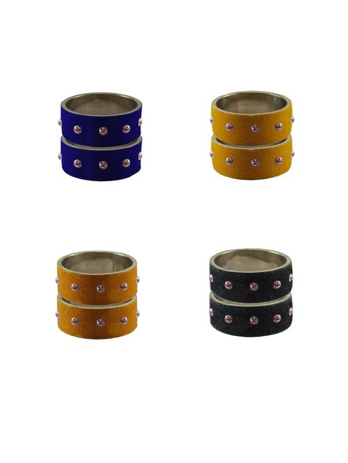 multi coloured stone stud brass bangle - 18792729 - Very Small Image - 1