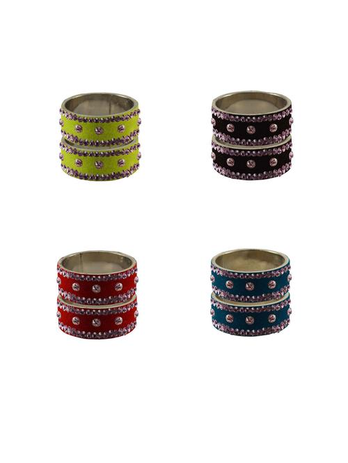 stone studded bangles combo - 18792742 - Very Small Image - 1
