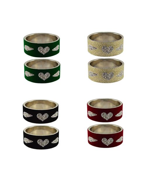 stone studded bangles combo - 18792771 - Very Small Image - 1