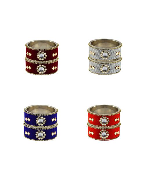 stone studded bangles combo - 18792838 - Very Small Image - 1