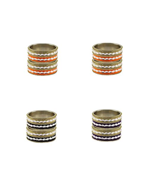 multi coloured stone stud brass bangle with extra large size - 18792878 - Very Small Image - 1