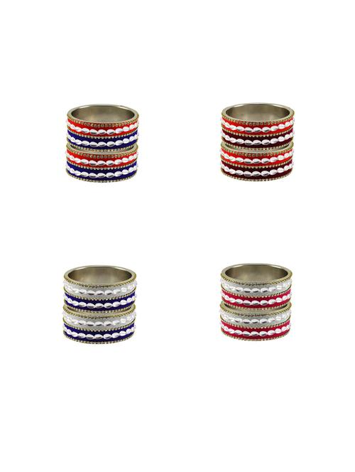 multi coloured stone stud brass bangle with extra large size - 18792881 - Very Small Image - 1