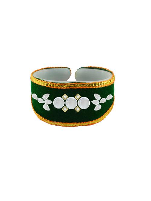 kundan studded acrylic bangles bracelet - 18792956 - Very Small Image - 1