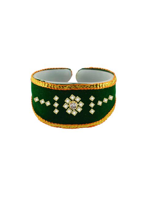 kundan studded acrylic bangles bracelet - 18792973 - Very Small Image - 1