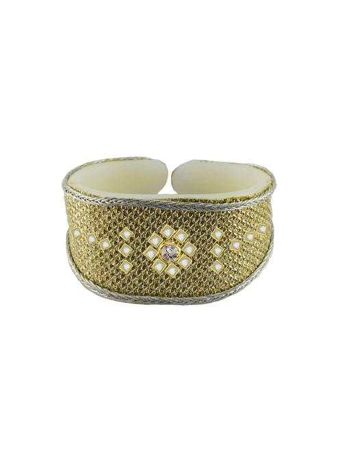 kundan studded acrylic bangles bracelet - 18792978 - Very Small Image - 1