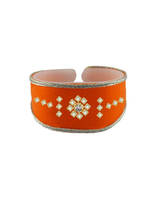kundan studded acrylic bangles bracelet - 18792981 - Very Small Image - 1