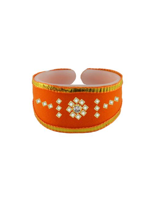 kundan studded acrylic bangles bracelet - 18792982 - Very Small Image - 1