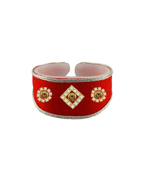 red cotton blend bangle bracelet - 18793036 - Very Small Image - 1