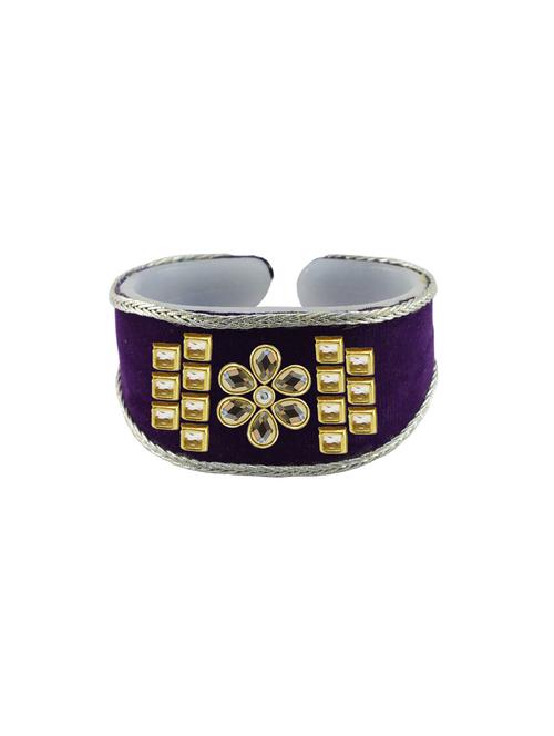 purple cotton blend bangle bracelet - 18793124 - Very Small Image - 1