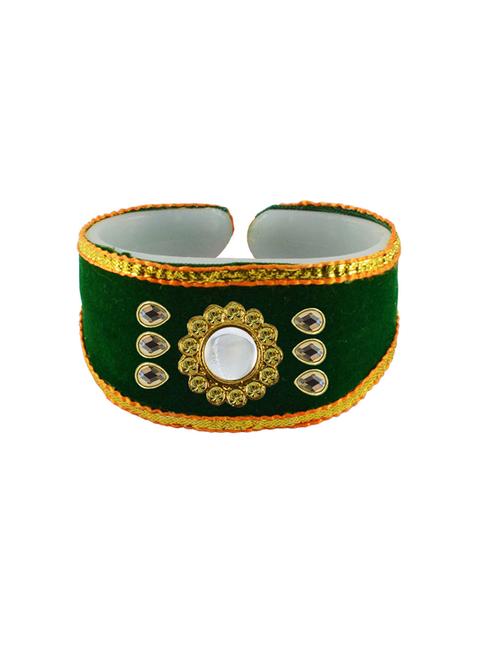 green cotton blend bangle bracelet - 18793152 - Very Small Image - 1