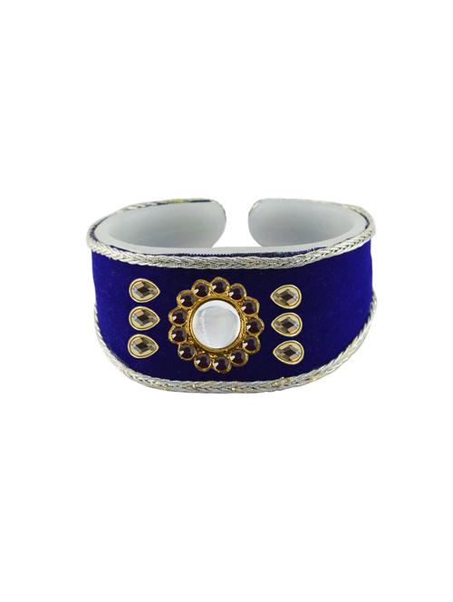 blue cotton blend bangle bracelet - 18793153 - Very Small Image - 1