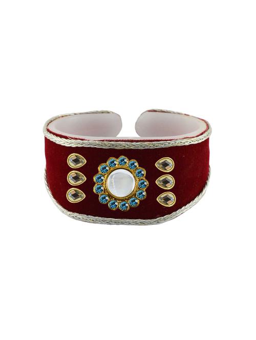 red cotton blend bangle bracelet - 18793155 - Very Small Image - 1