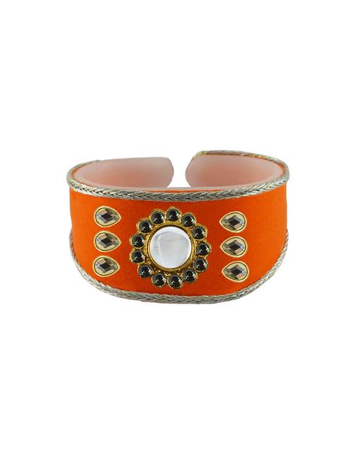orange cotton blend bangle bracelet - 18793160 - Very Small Image - 1