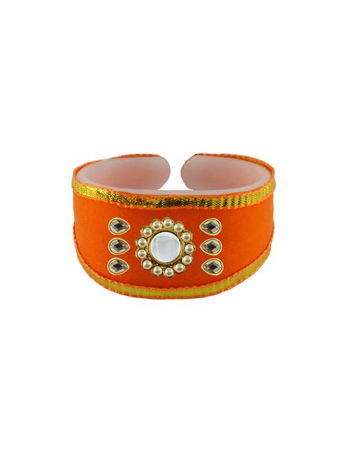 orange cotton blend bangle bracelet - 18793161 - Very Small Image - 1