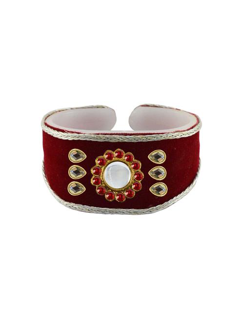 red cotton blend bangle bracelet - 18793165 - Very Small Image - 1