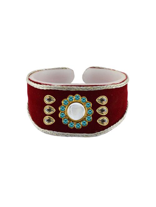 red cotton blend bangle bracelet - 18793169 - Very Small Image - 1