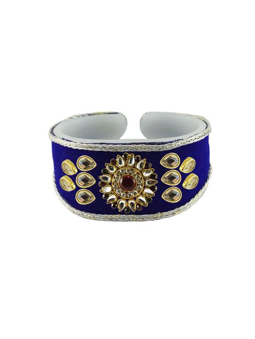 blue cotton blend bangle bracelet - 18793173 - Very Small Image - 1