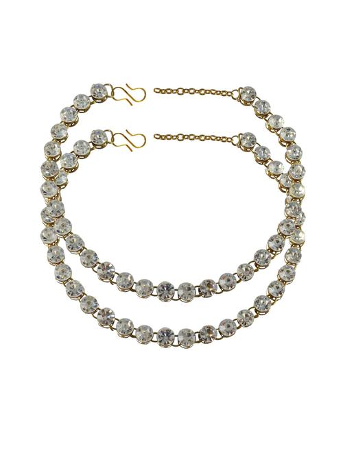 women embellished anklet - 18793354 - Very Small Image - 1
