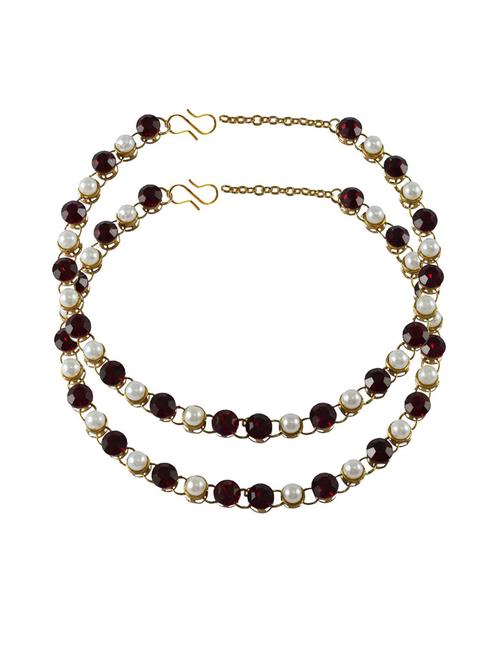women embellished anklet - 18793361 - Very Small Image - 1