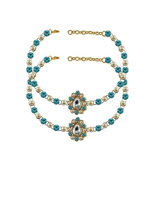 women embellished anklet - 18793457 - Very Small Image - 1