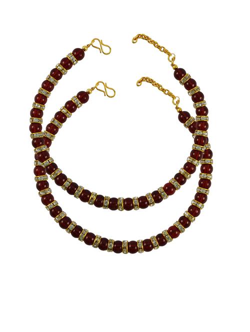 women embellished anklet - 18793459 - Very Small Image - 1