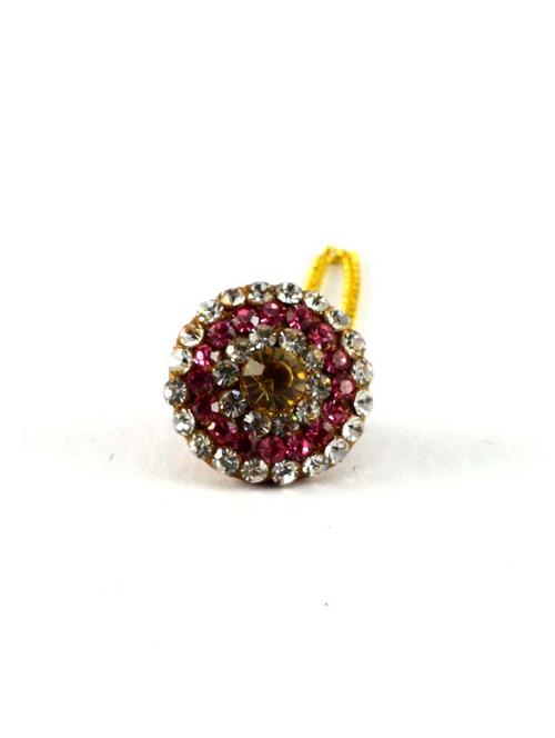 gold plated maang teeka - 18794378 - Very Small Image - 1