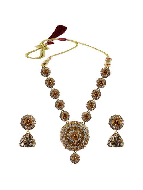 multi colored brass necklaces and earring - 18794961 - Very Small Image - 1