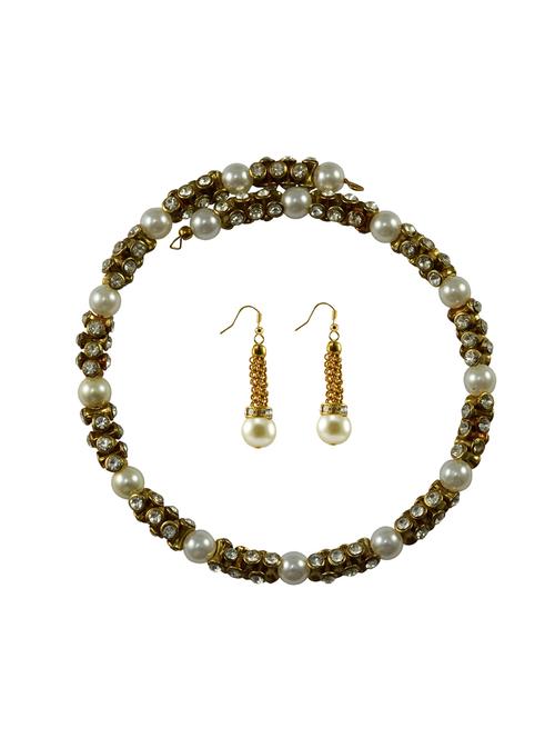 gold brass necklaces and earring - 18794983 - Very Small Image - 1